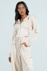 AROUND THE WORLD ZIP UP SWEATSHIRT