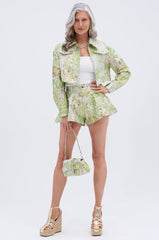 HOT SHOT BROCADE BOMBER