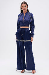 CALL BACK CUTOUT SATIN JOGGER