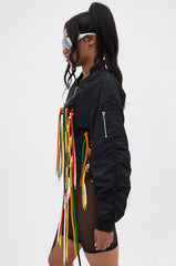 MARLEY LACE UP BOMBER