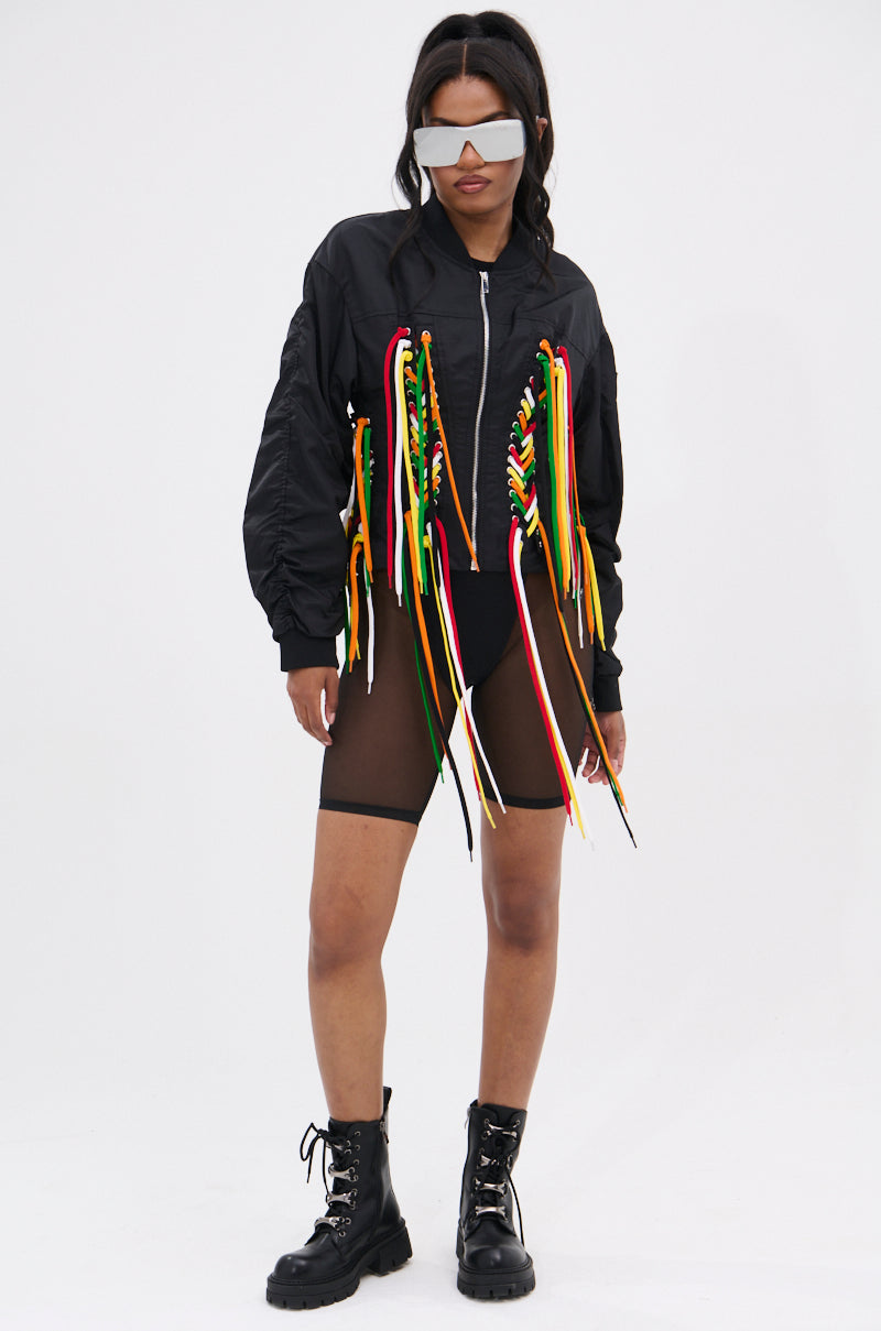 MARLEY LACE UP BOMBER
