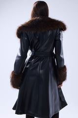 MAIN SQUEEZE FUR TRIM TRENCH