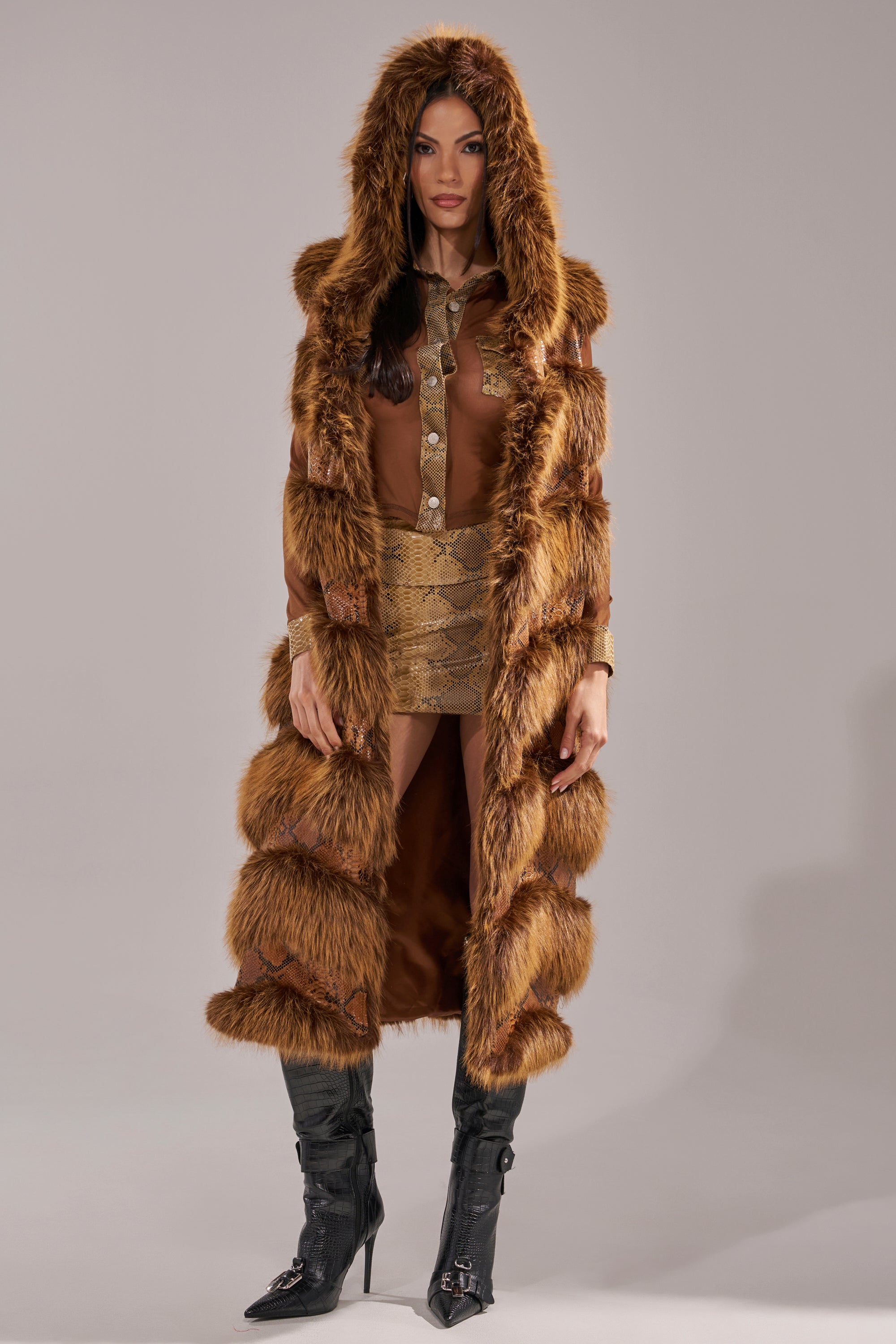 GOOD OMEN FUR TRIM VEST