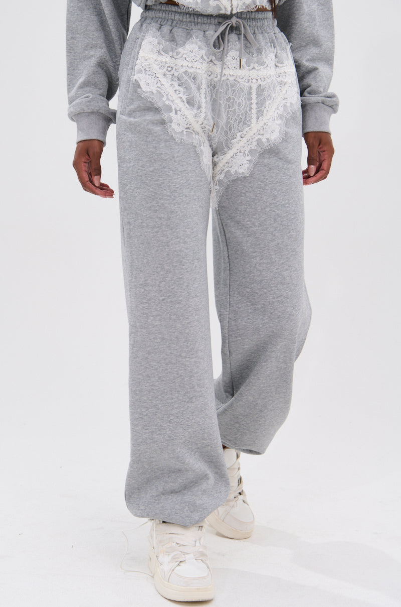 MAYBE NEXT TIME JOGGER WITH LACE DETAILS