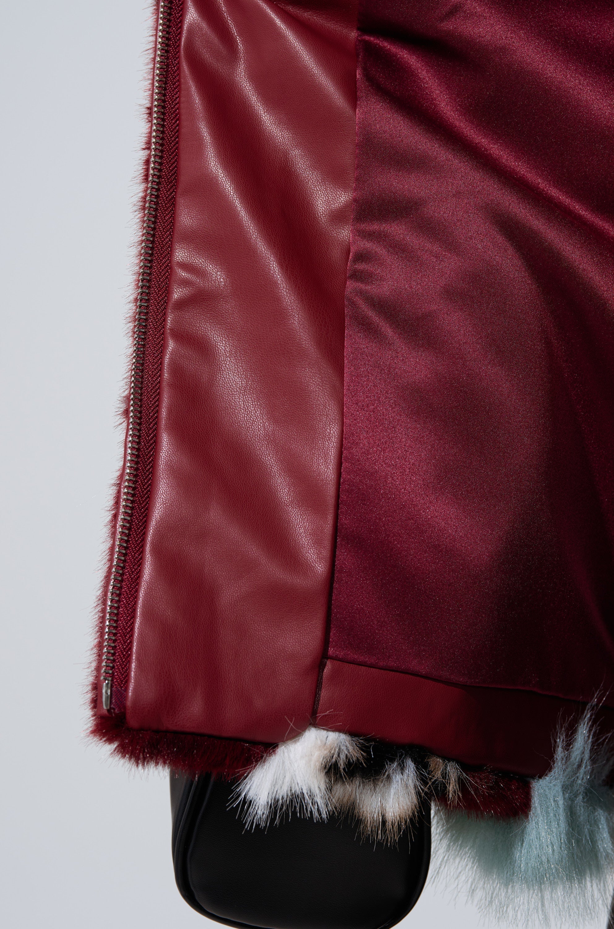 HAVE IT ALL PANELED FUR COAT