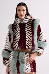 HAVE IT ALL PANELED FUR COAT
