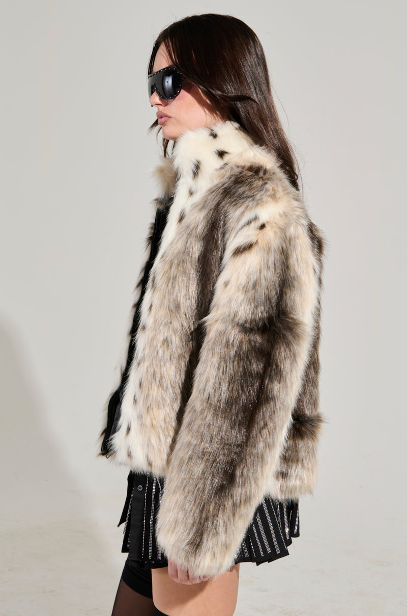 ELSIE FAUX FUR BOMBER