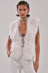 JAMEELA FAUX FUR TOP