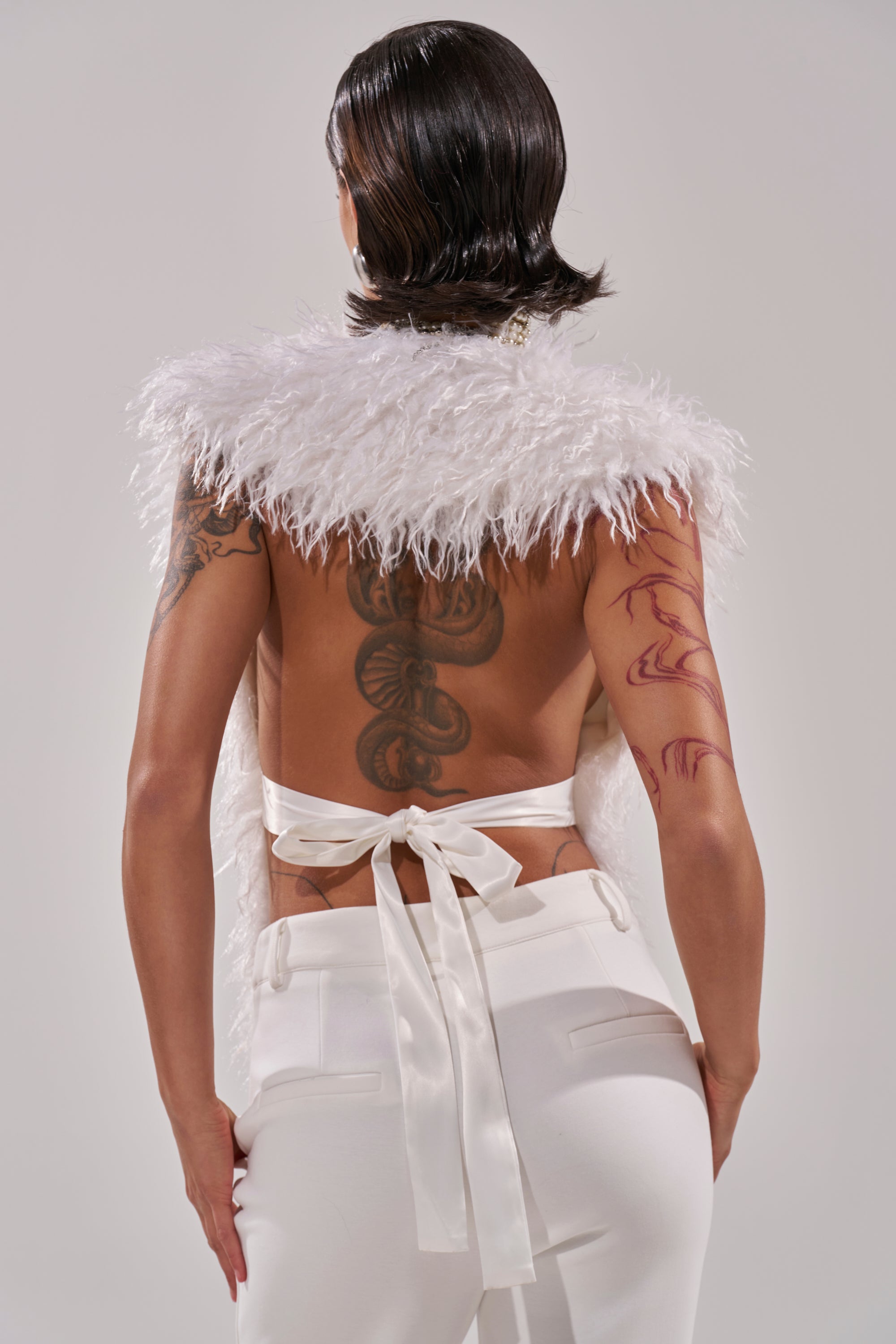 JAMEELA FAUX FUR TOP