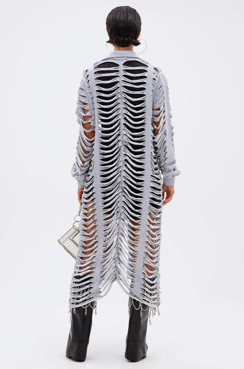 CUT IT OUT FRENCH TERRY TRENCH