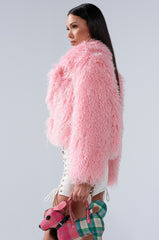 DIVINE FEMININE FAUX FUR COAT