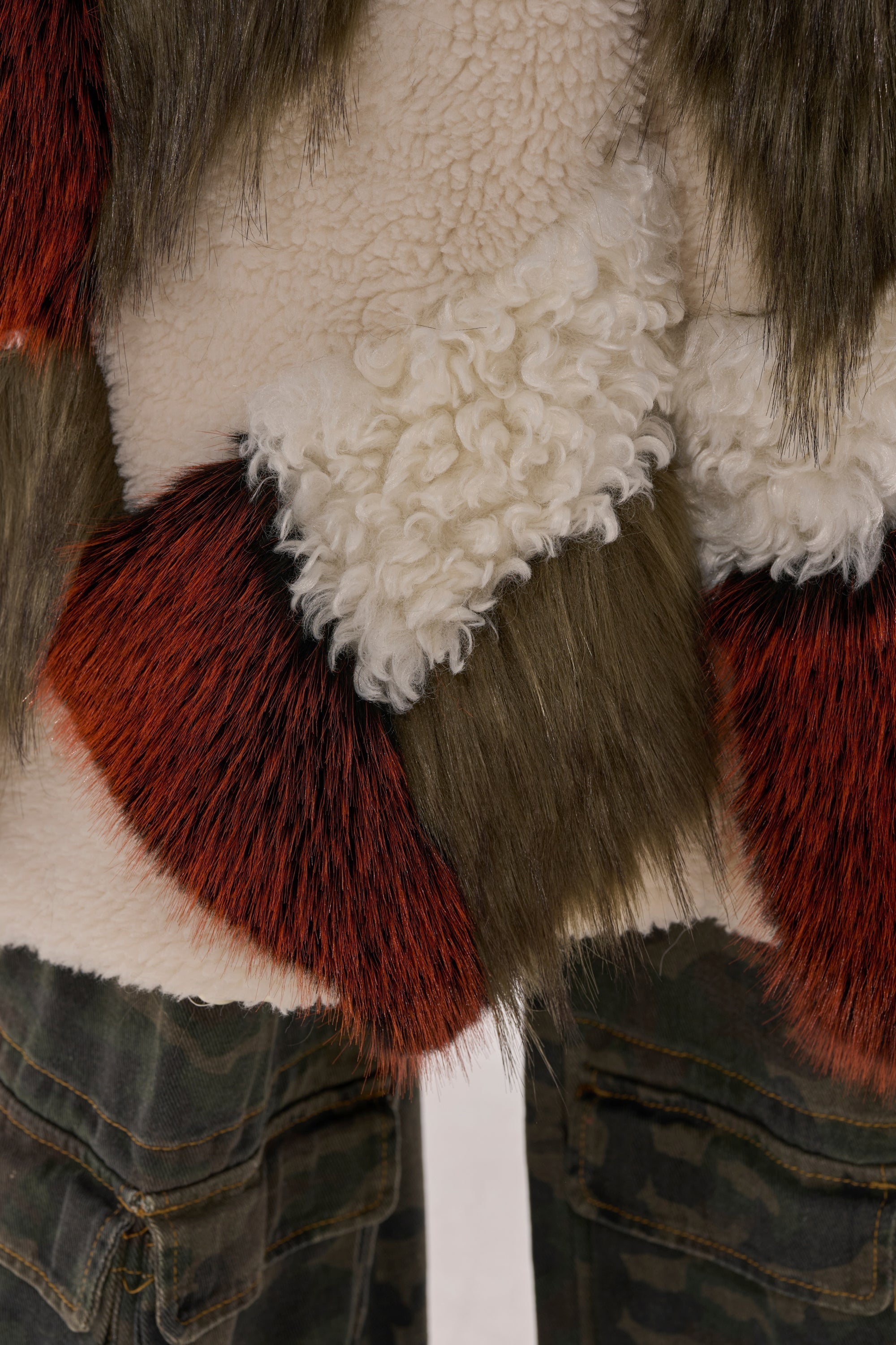 FLEUR PATCHWORK FAUX FUR
