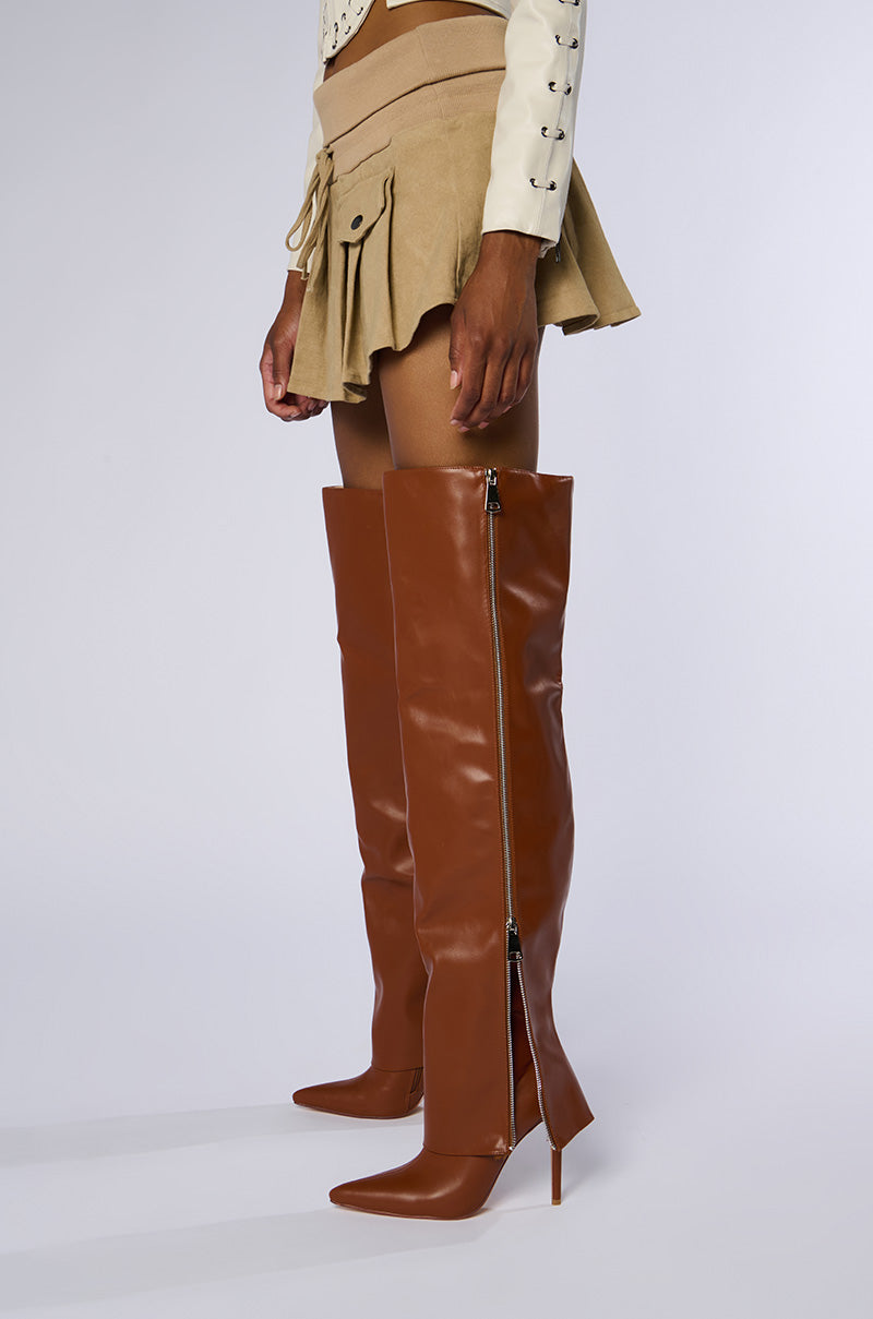 AZALEA WANG MOSSY TAN BOOT