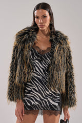 JUPITER FAUX FUR COAT