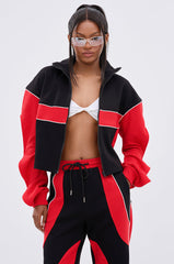 LET IT HAPPEN ZIP UP SWEATSHIRT