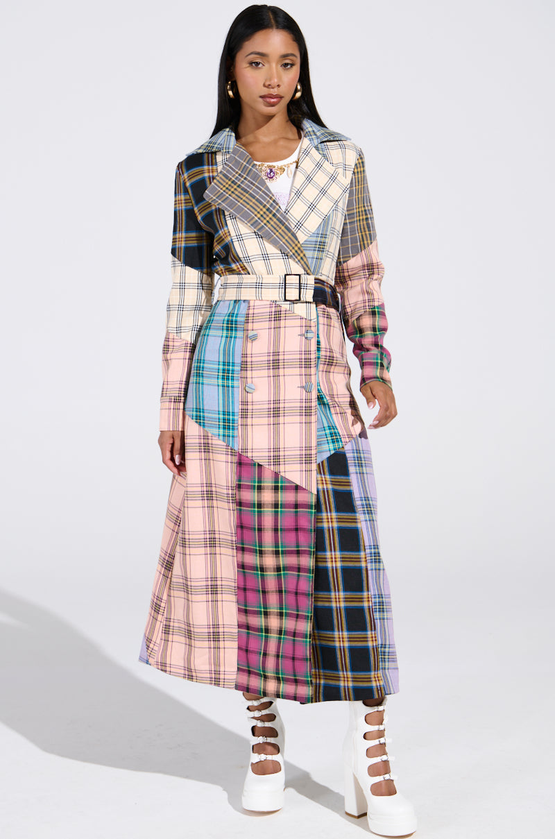 LOGAN PATCHWORK TRENCH
