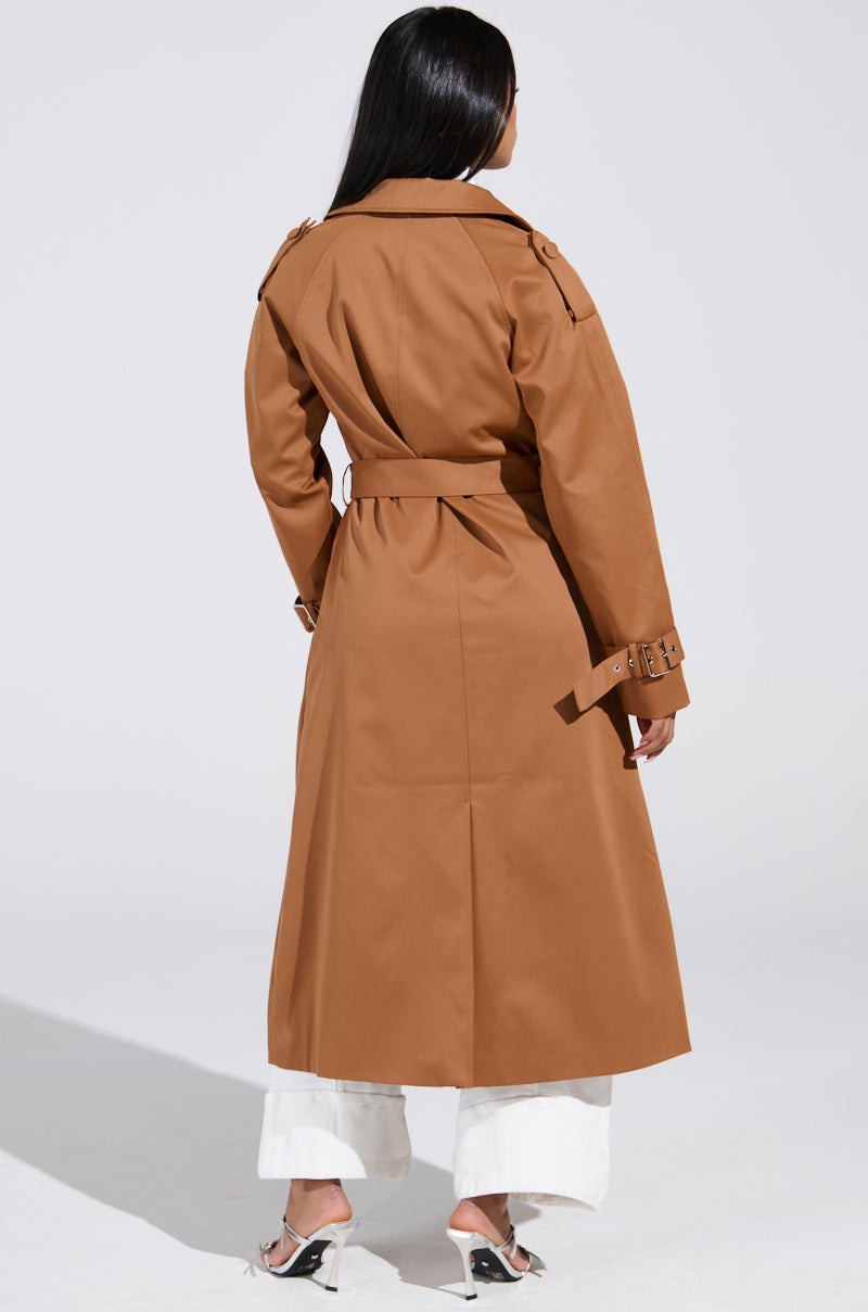 NEW YORK MINUTE TRENCH IN BROWN