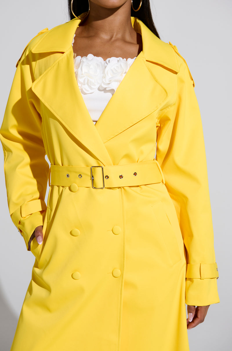 NEW YORK MINUTE TRENCH IN YELLOW