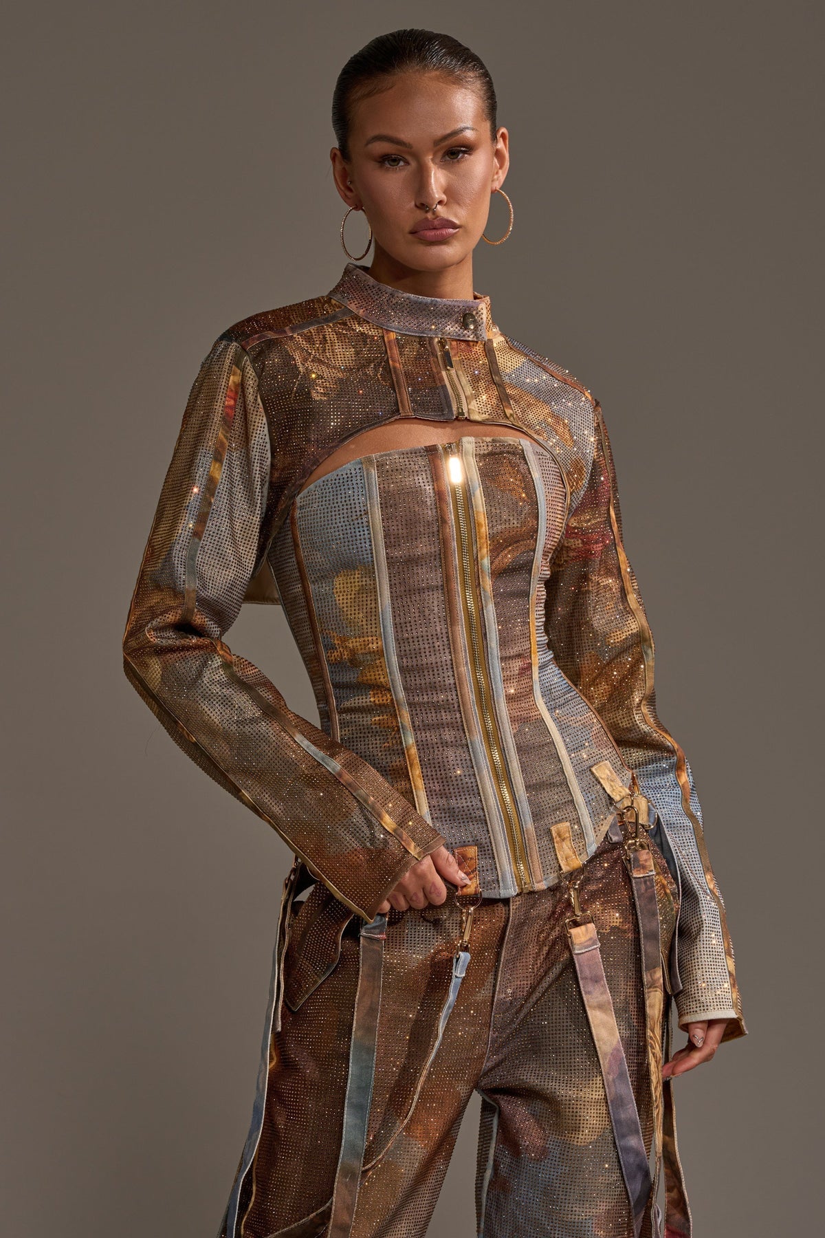 IN THE FUTURE RHINESTONE BOLERO