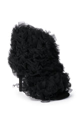 AZALEA WANG TUTU TULLE STILETTO BOOTIE IN BLACK