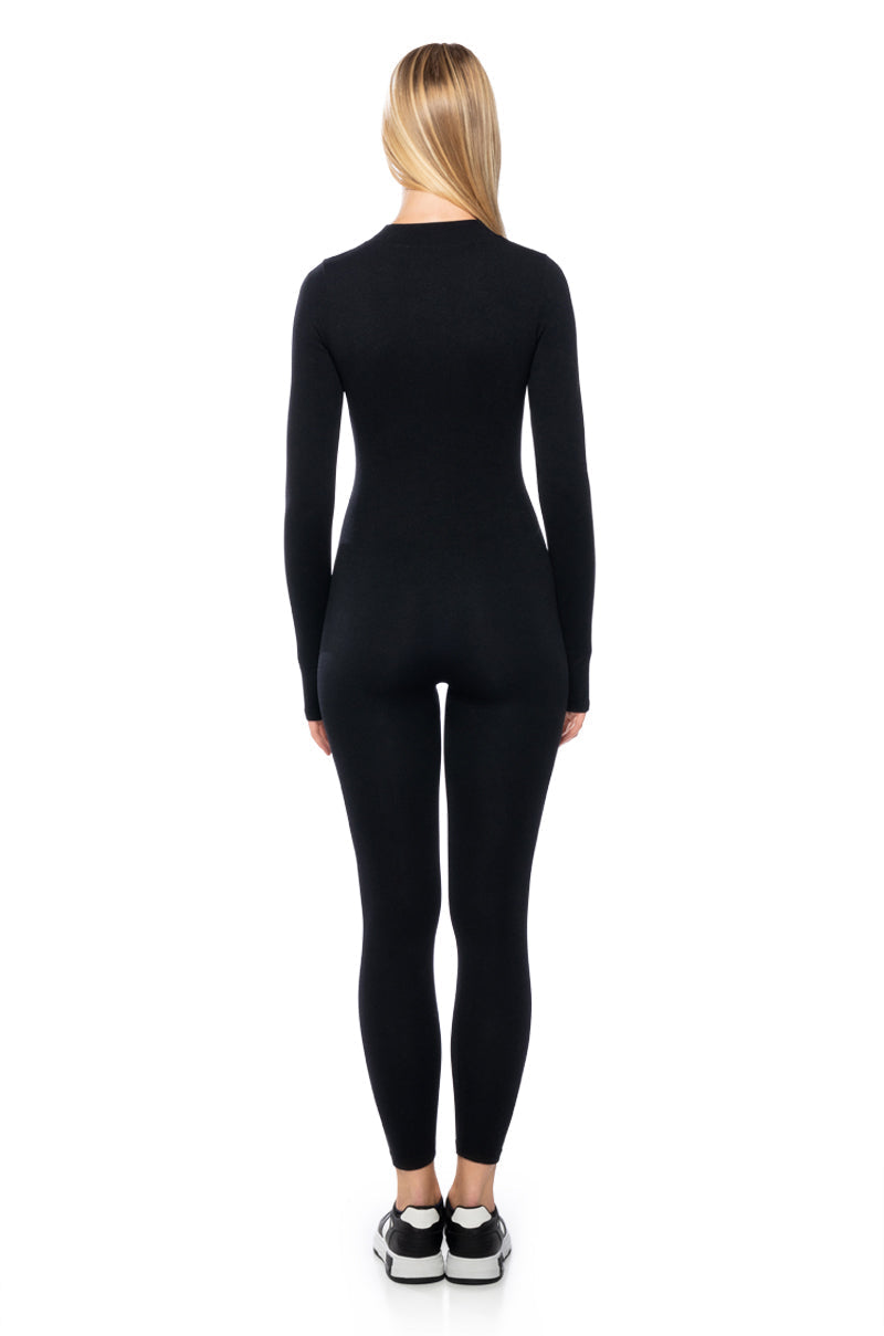 BEST WITH ANYTHING ZIP UP CATSUIT