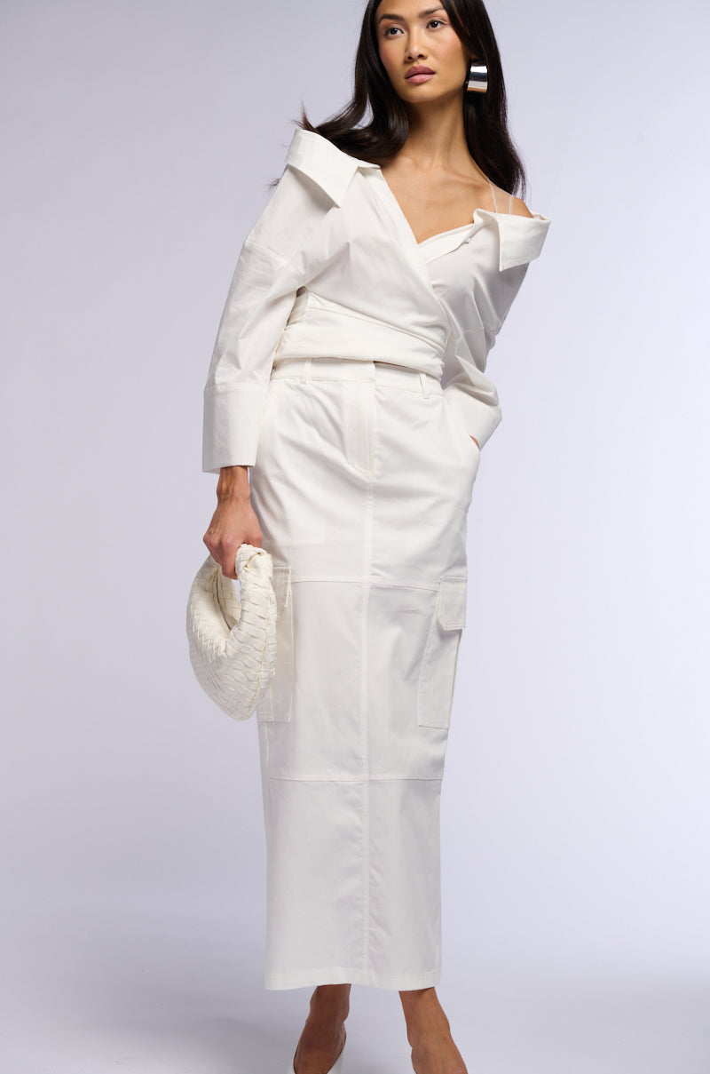 EFFIE CARGO MAXI SKIRT
