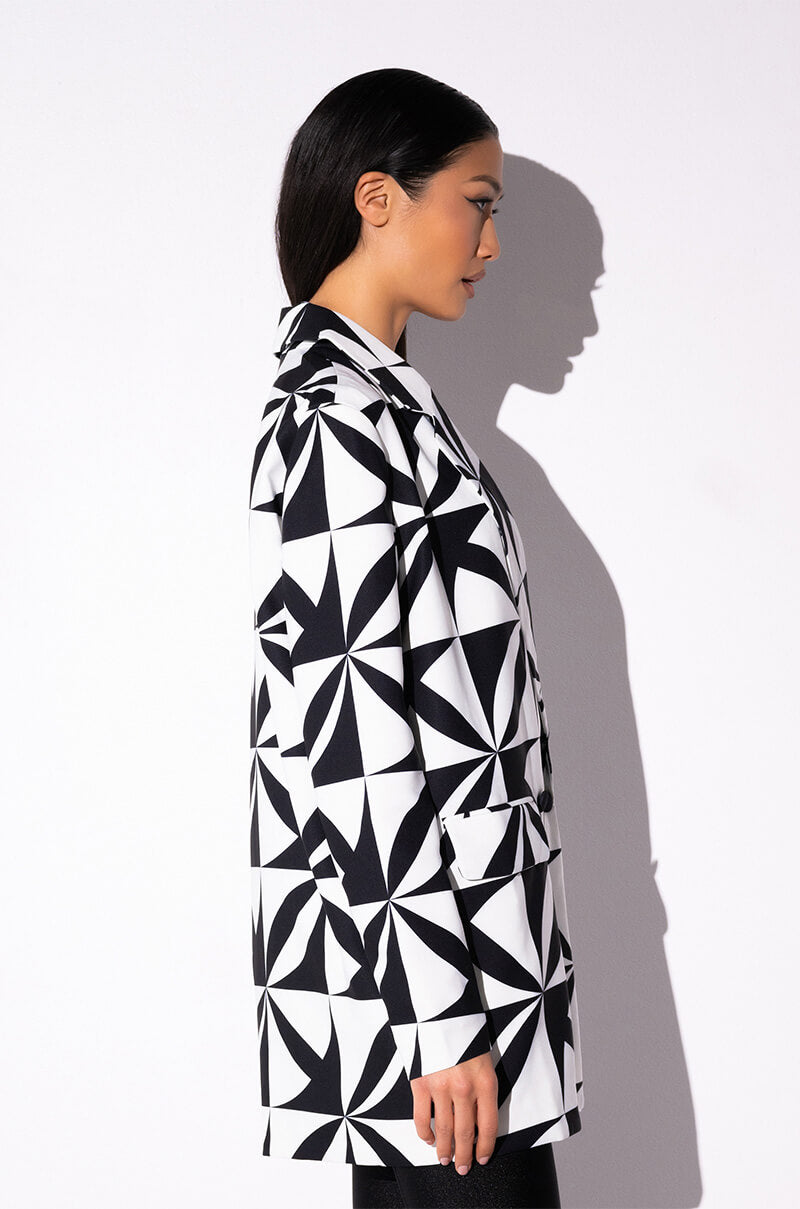 ESCAPE PRINTED BLAZER DRESS