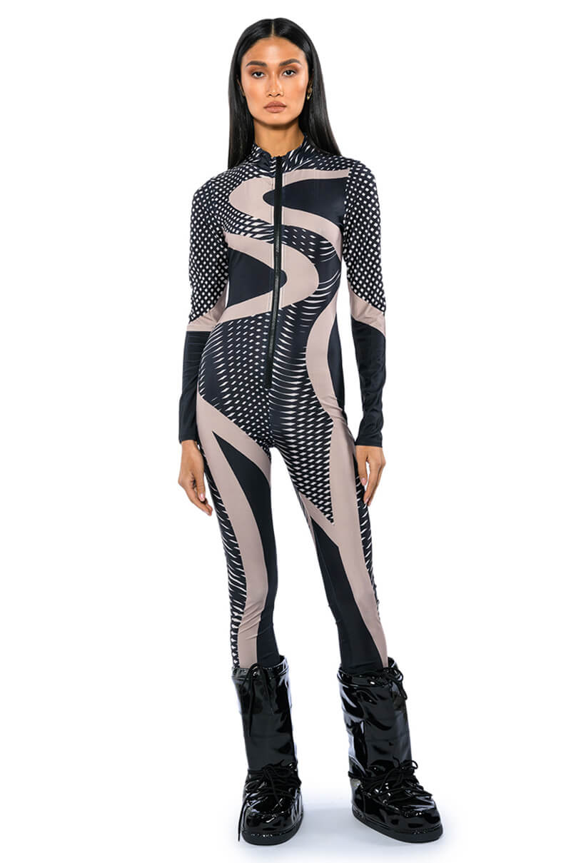 EVERY EVENT PATTERNED CATSUIT
