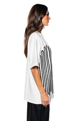 FIGHT THE FEELING EMBELLISHED GRAPHIC T SHIRT