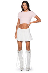 GOSSIP TALKING MINI SKIRT