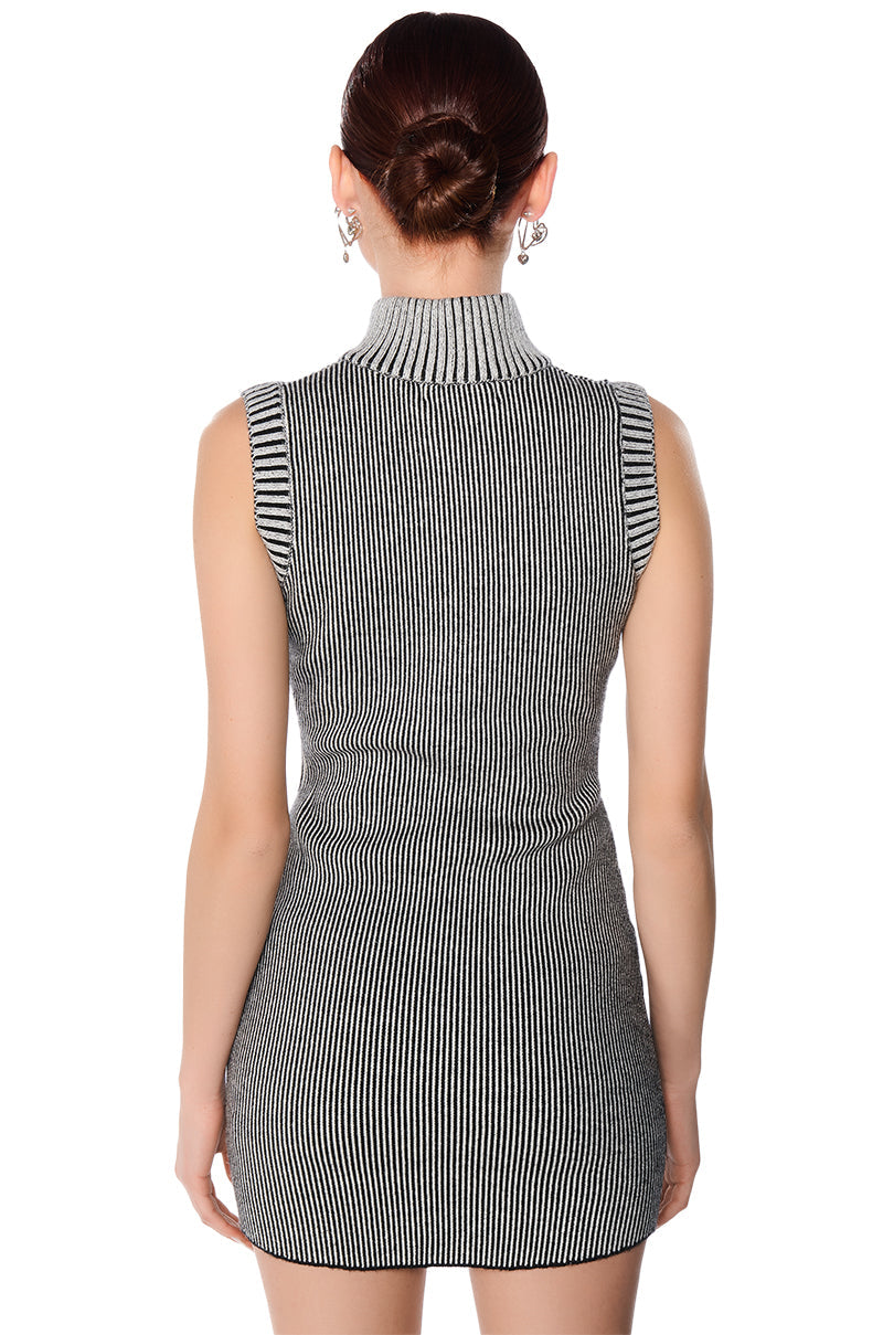 JADED KNIT MINI DRESS