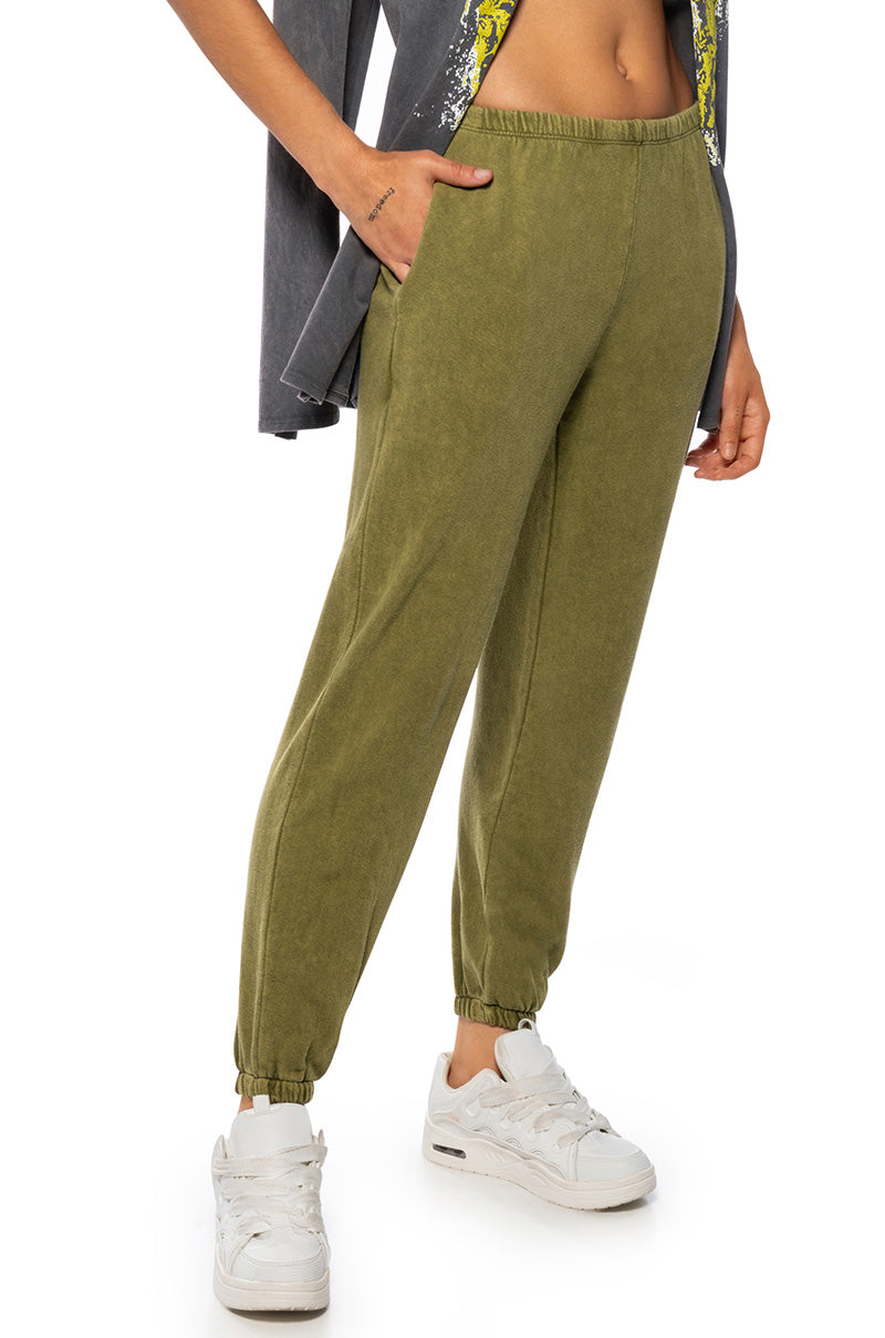 ME TIME MINERAL WASH JOGGER