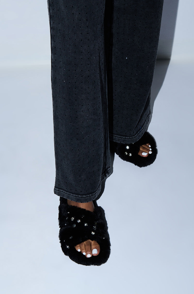 AZALEA WANG MELONIE BLACK SANDAL